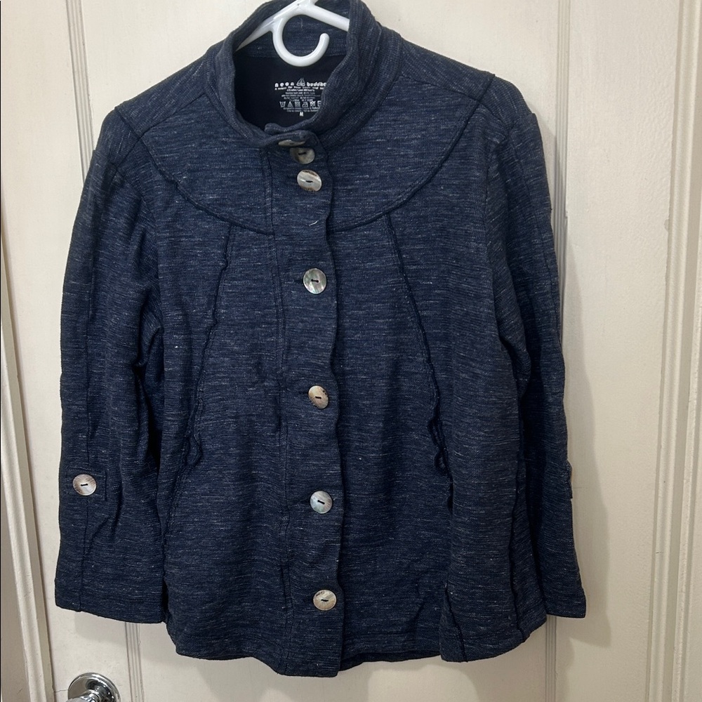 Last chance!  Neon Buddha button down jacket